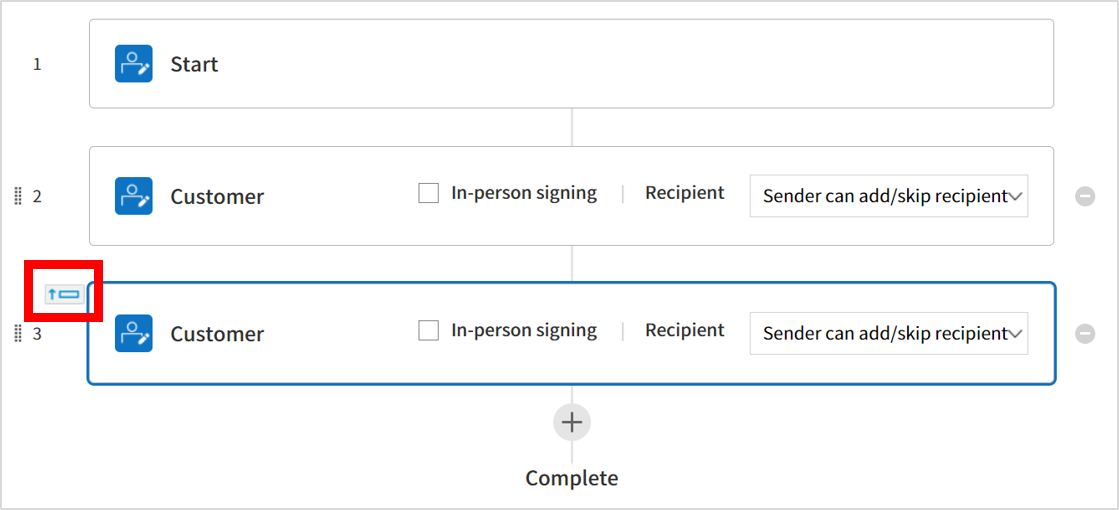 Merge workflow steps (before)