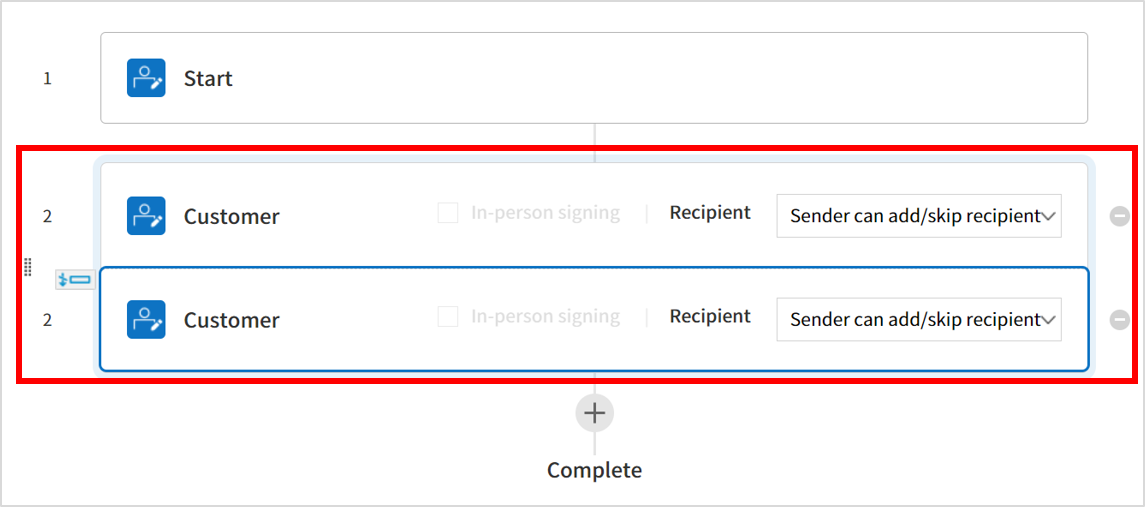 Merge workflow steps (after)